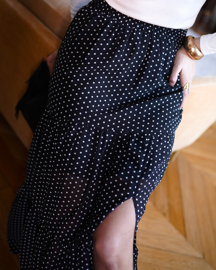 Midirock mit Polka Dots