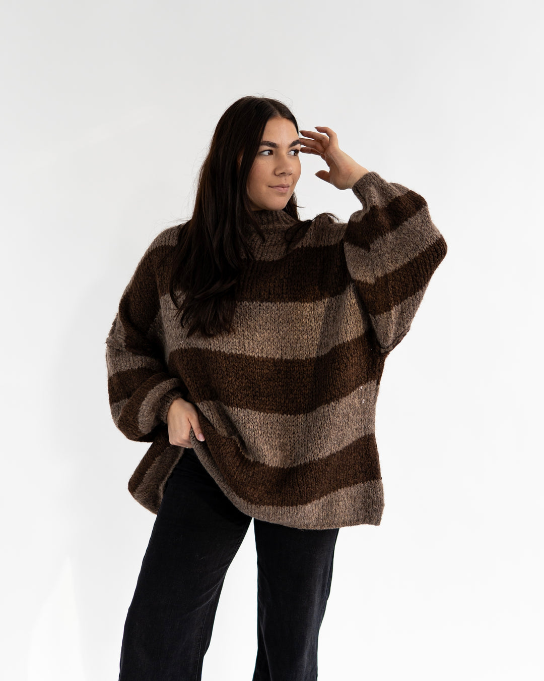BLOCK STRIPE - Oversized Pullover
