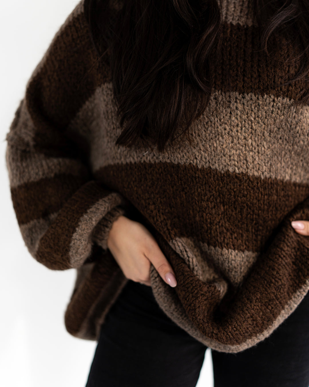 BLOCK STRIPE - Oversized Pullover