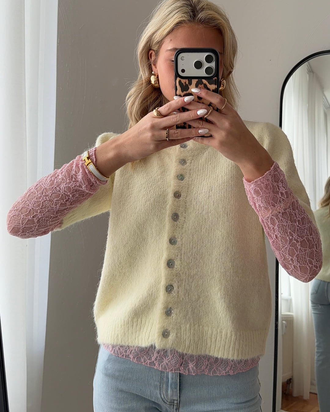 HELIA - Kurzarm Pullover