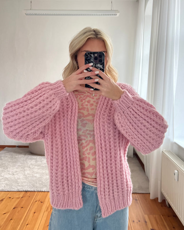 Offener Cardigan mit Struktur