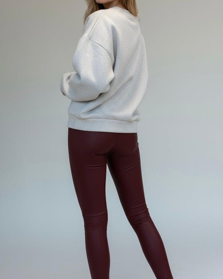 FAKE LEATHER - Leggings