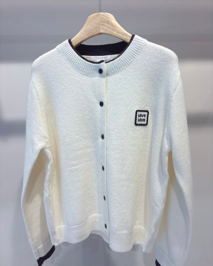 LOVE - Cardigan mit Patch