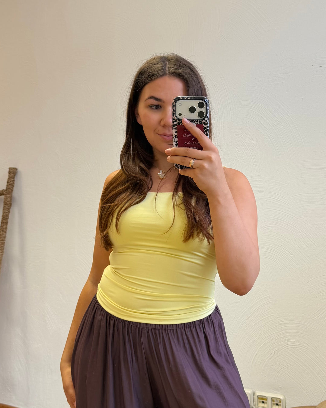Square Neck Top – Trägertop mit eckigem Ausschnitt
