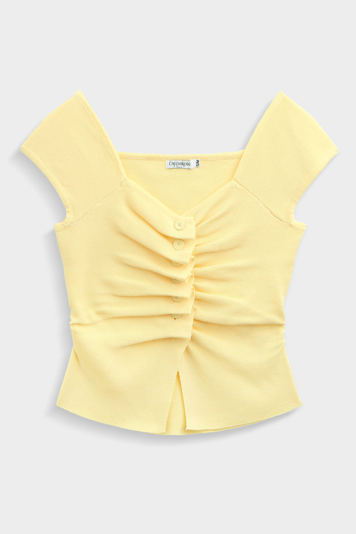 Stricktop mit Faltendetail