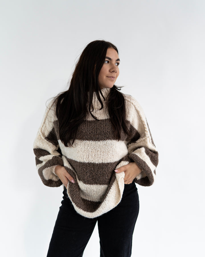 BLOCK STRIPE - Oversized Pullover