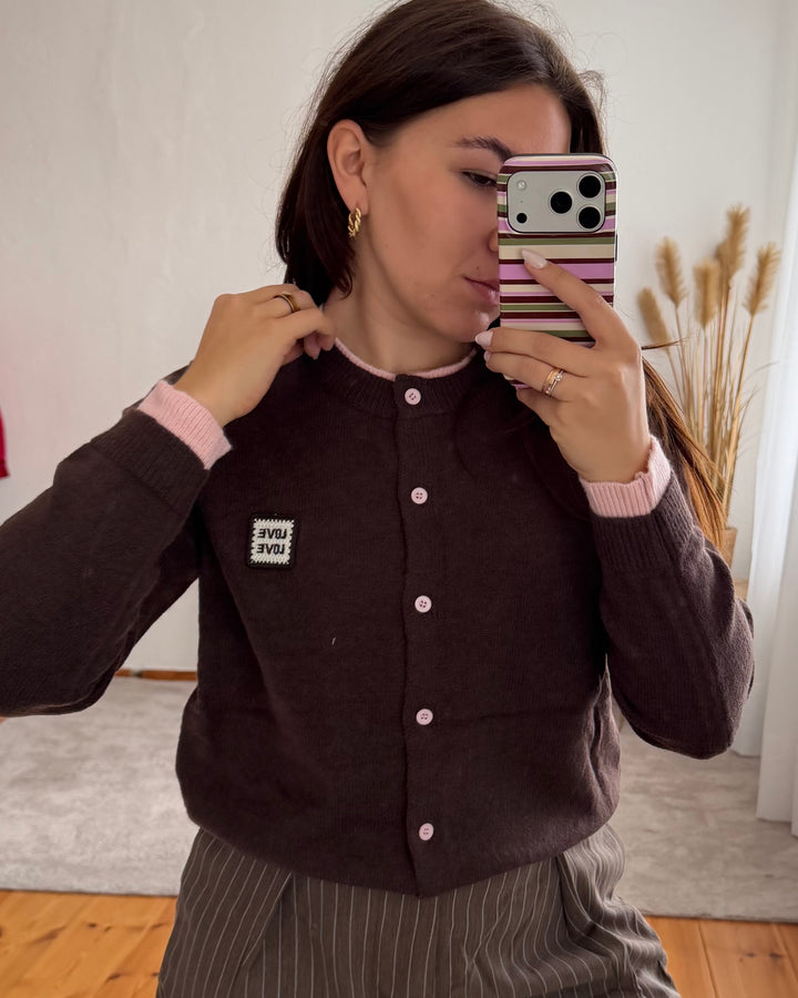LOVE - Cardigan mit Patch