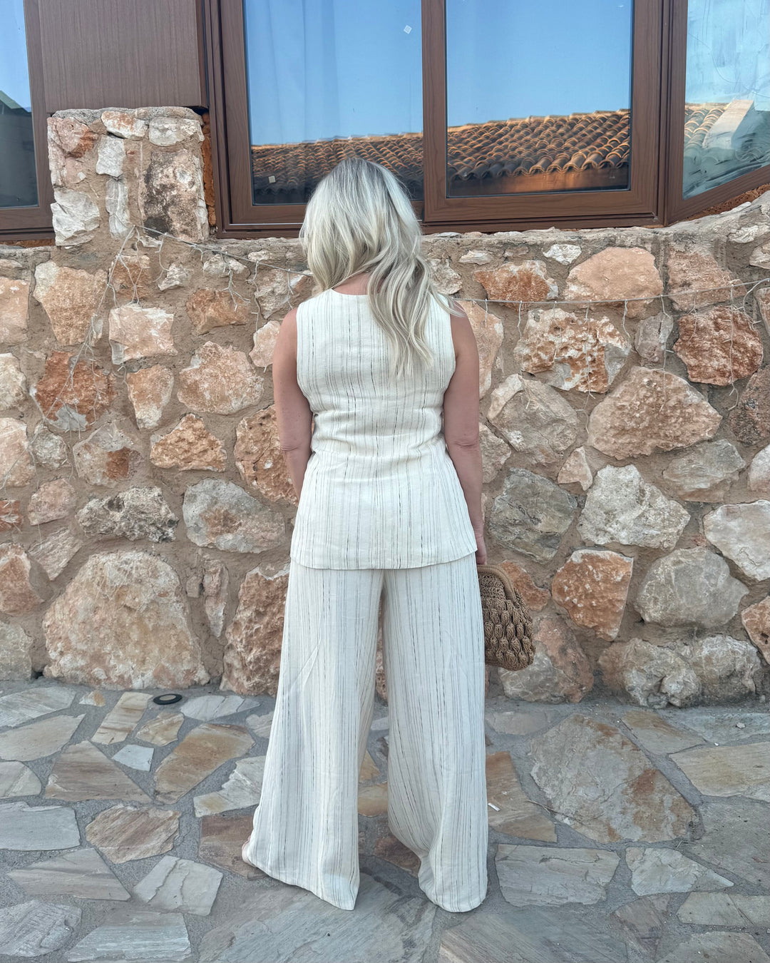 Linen Blend Vest