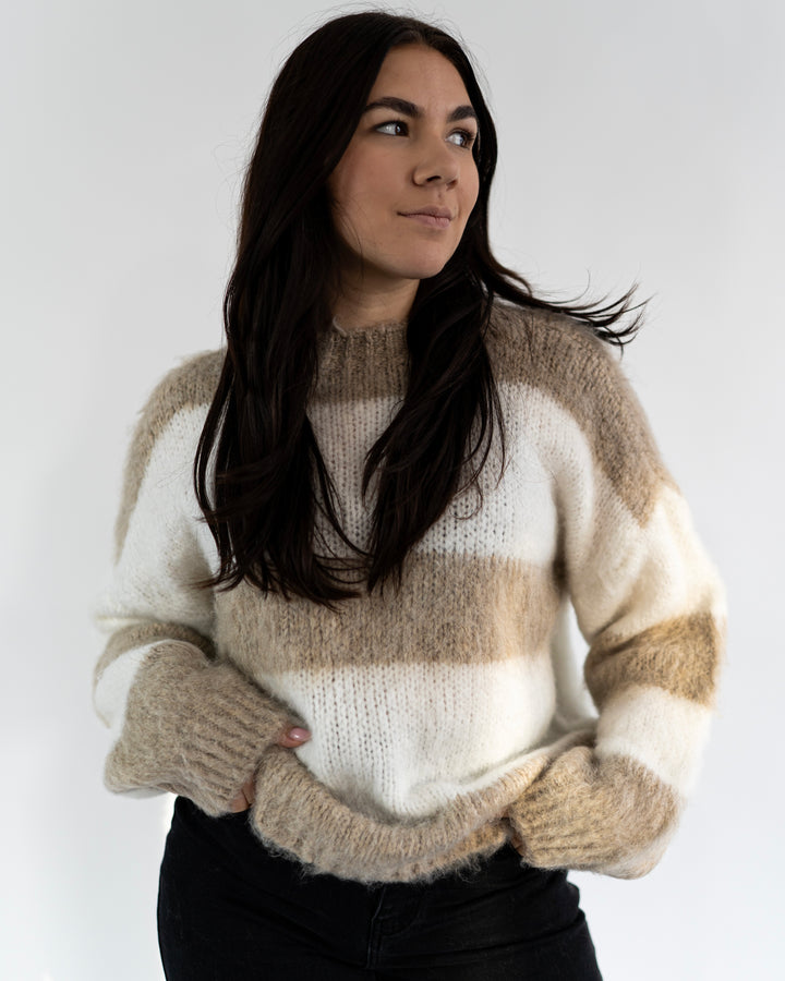 FLUFFY STRIPES - Pullover