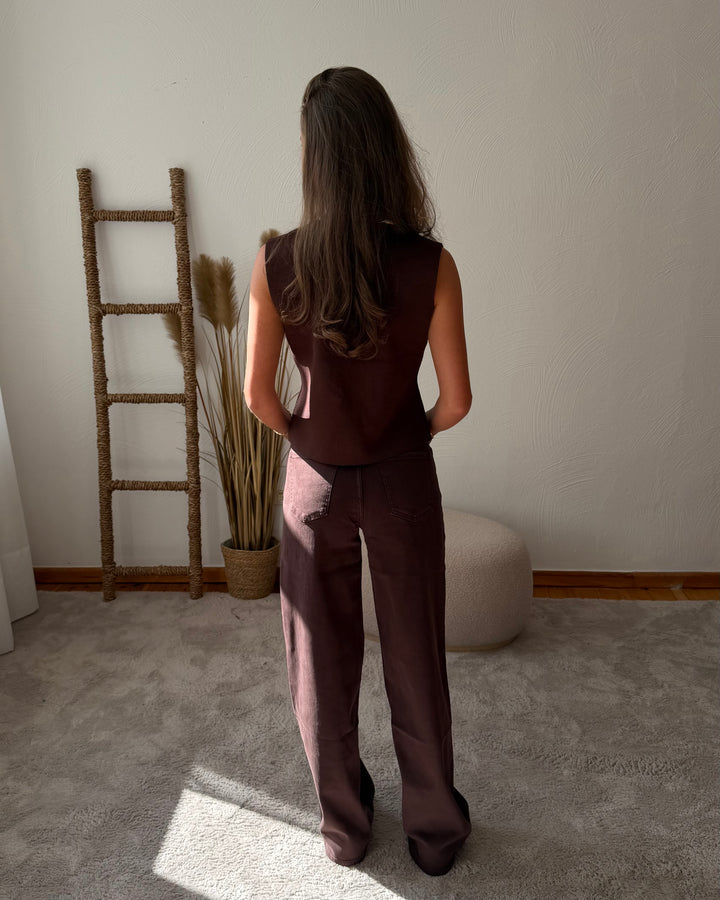 Dad-fit Jeans Coffee