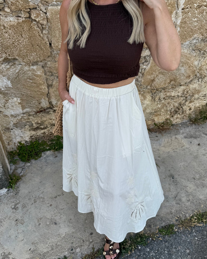 Baumwoll Creme — Crochet Saum