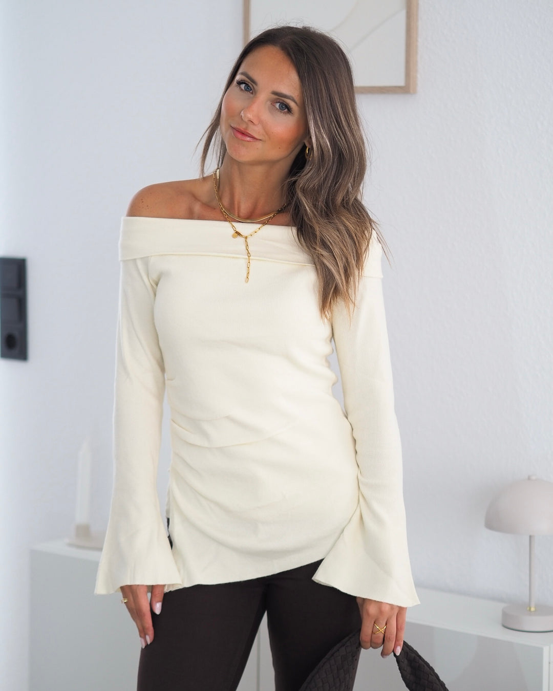 BARE SHOULDER KNIT - Longsleeve