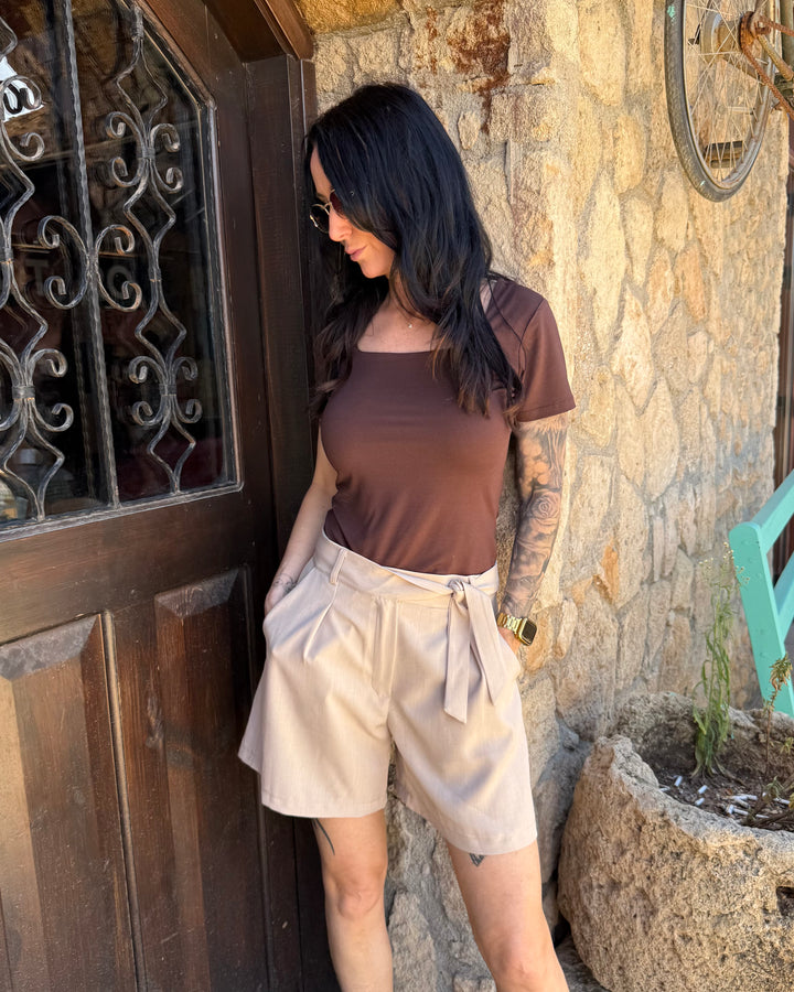 Square-Neck T-Shirt
