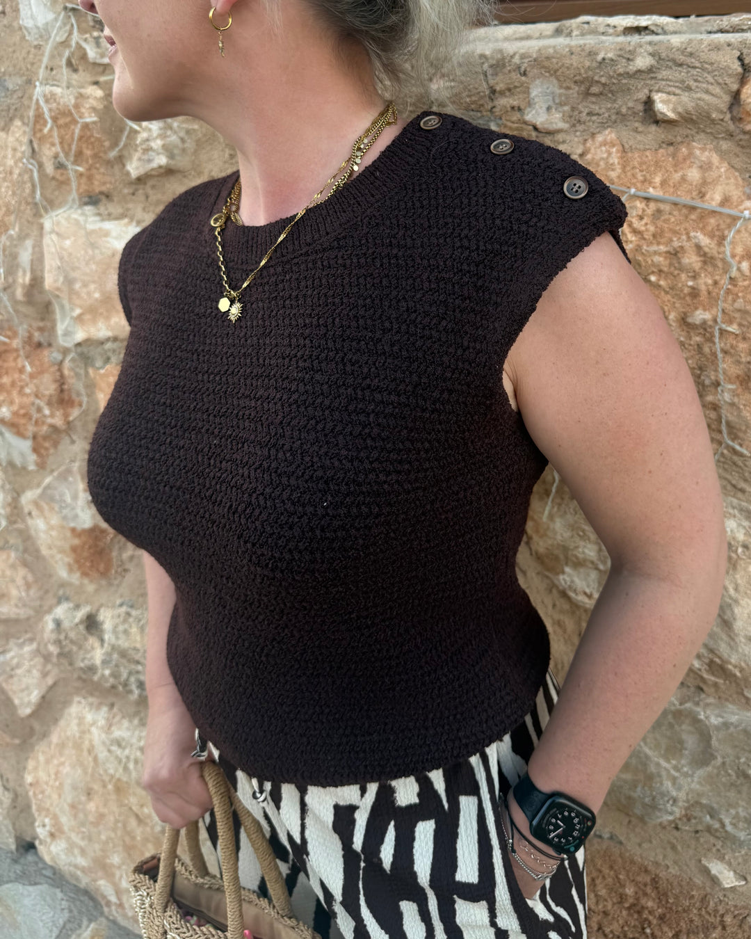 Espresso Knit Top