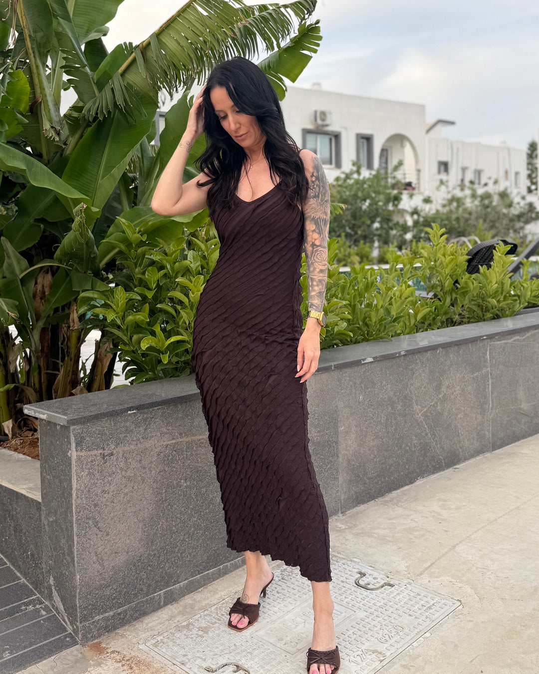 Ruffle Bodycon Dress