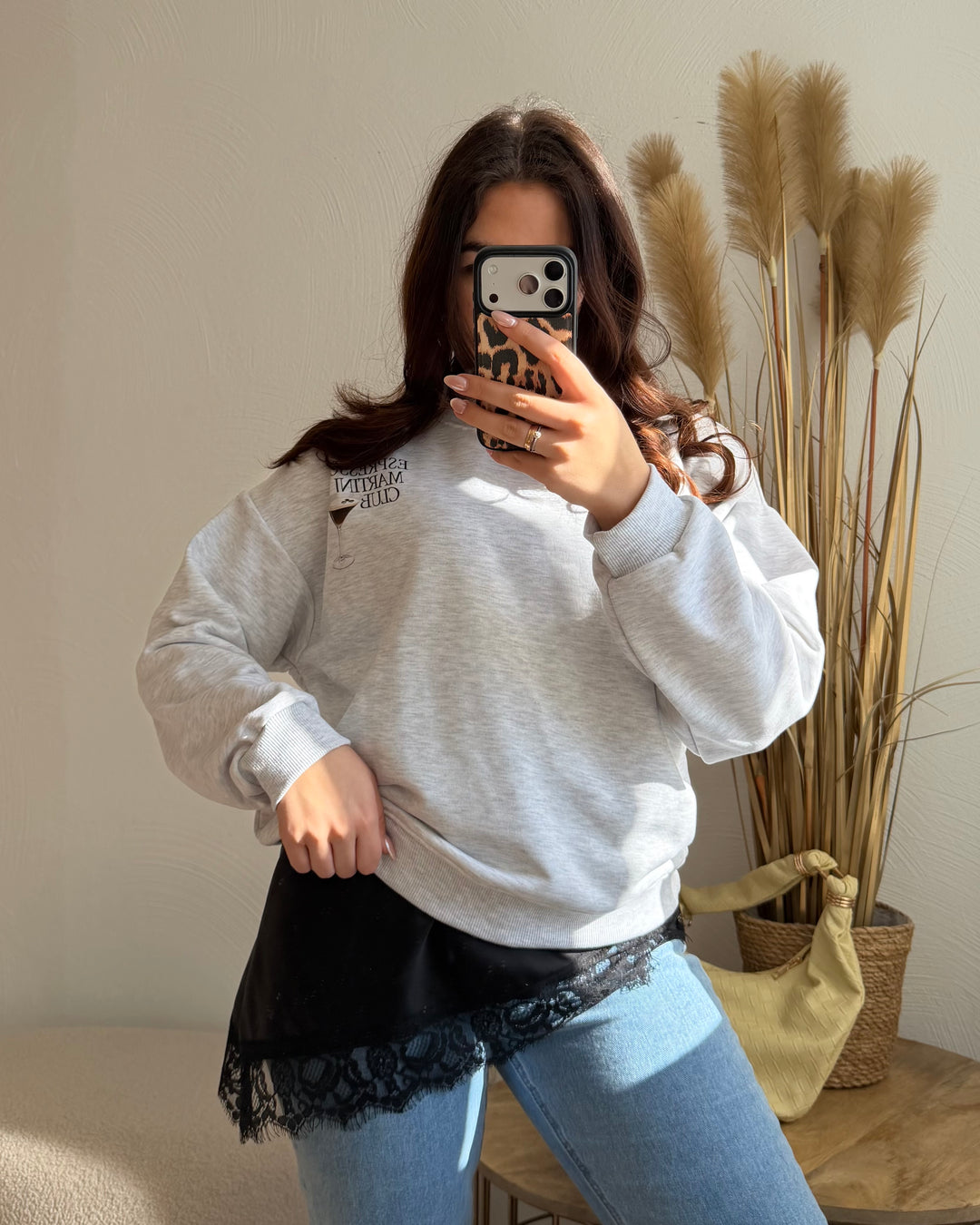 Asymetrisches Spitzentop
