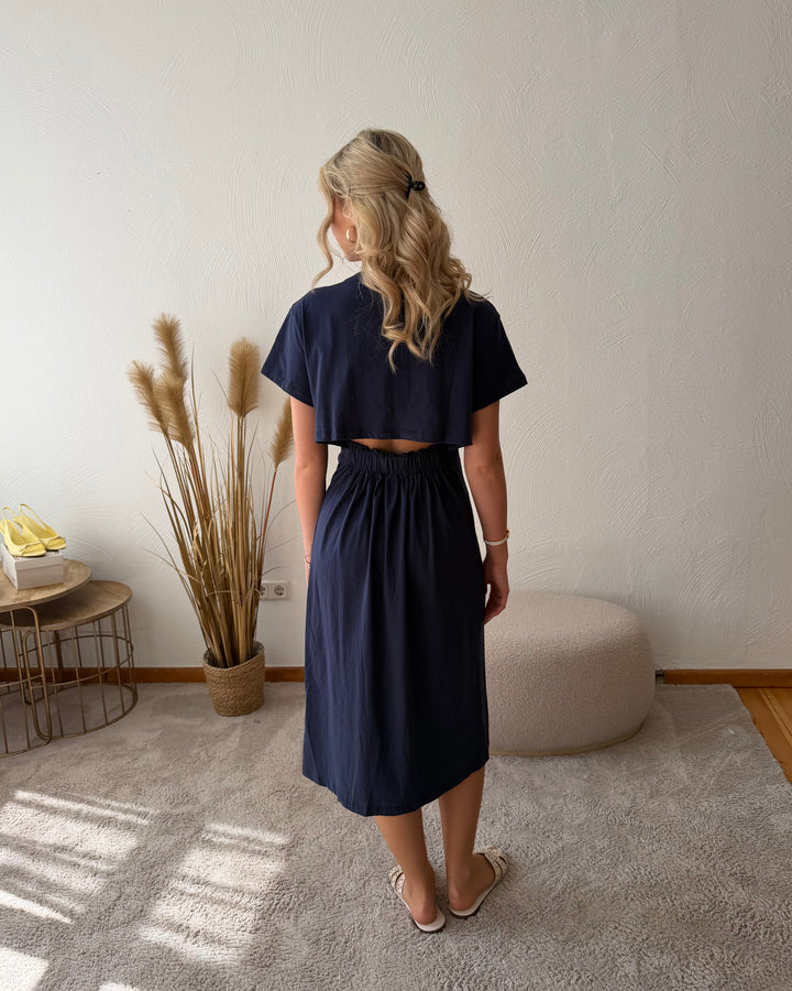 Cut-Out Midi-Kleid