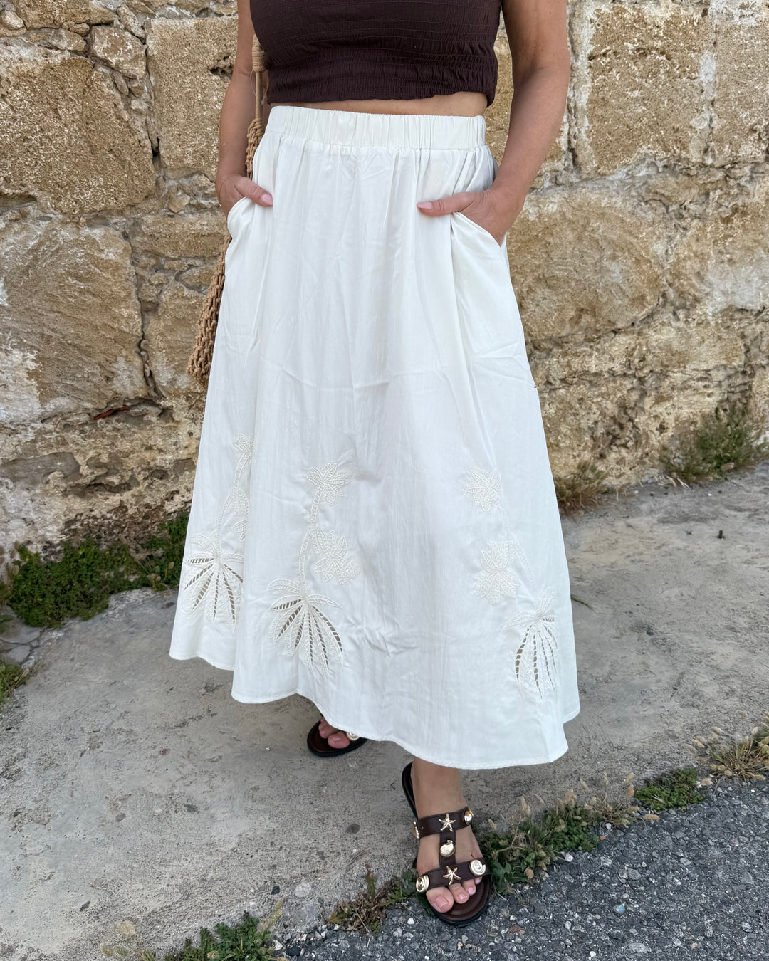 Baumwoll Creme — Crochet Saum