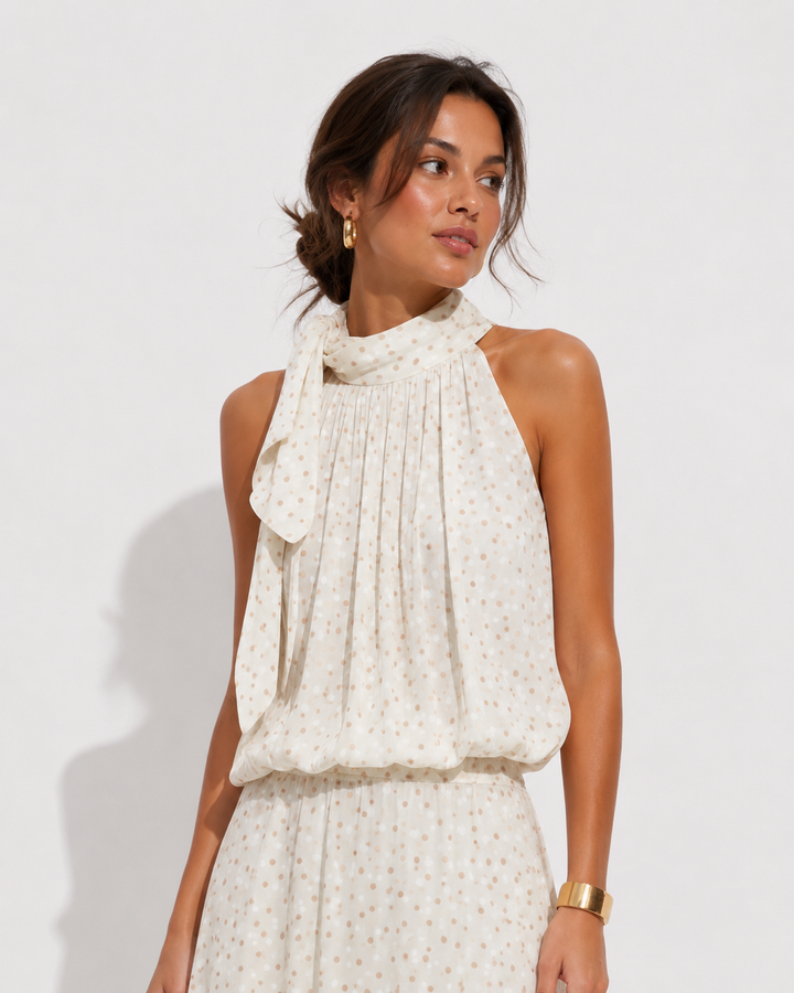 Polka Dot Tie Blouse – PRE ORDER