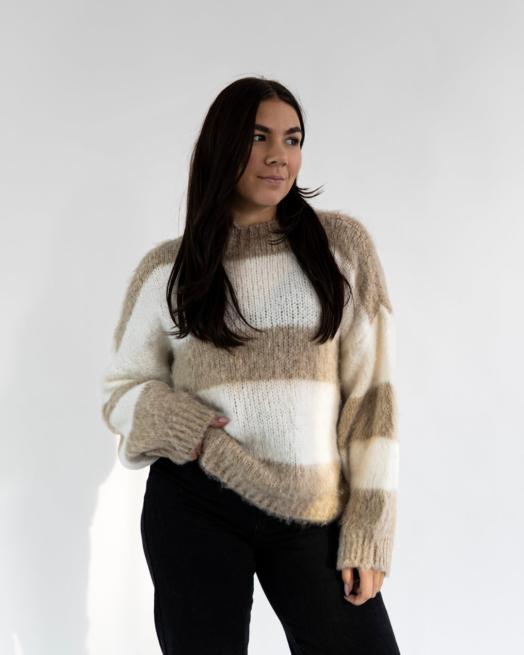 FLUFFY STRIPES - Pullover