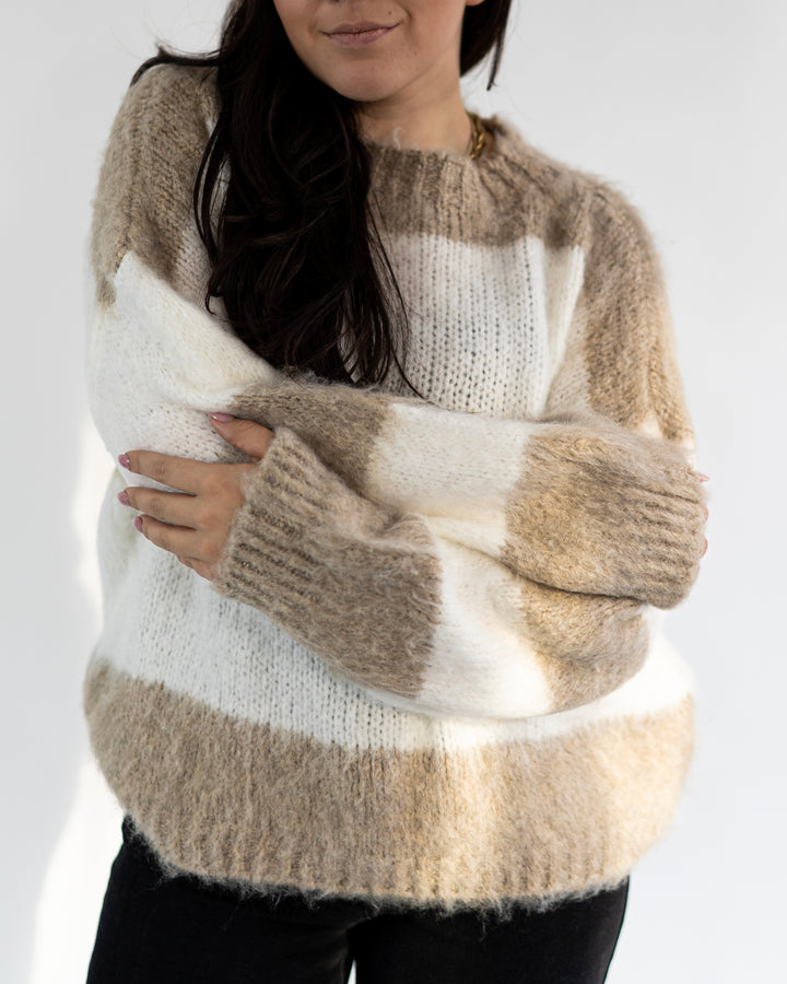 FLUFFY STRIPES - Pullover