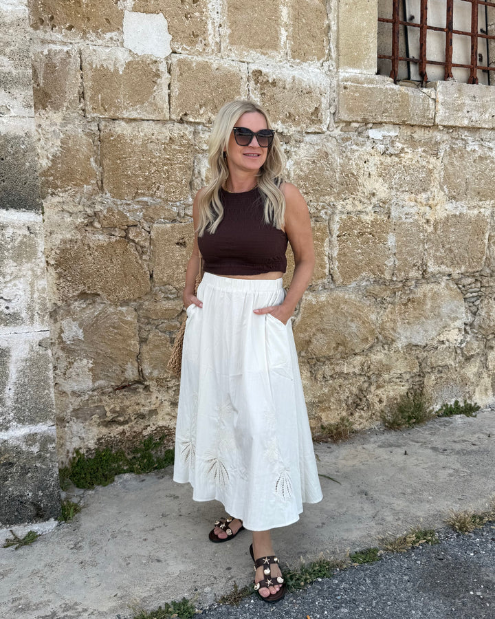 Baumwoll Creme — Crochet Saum