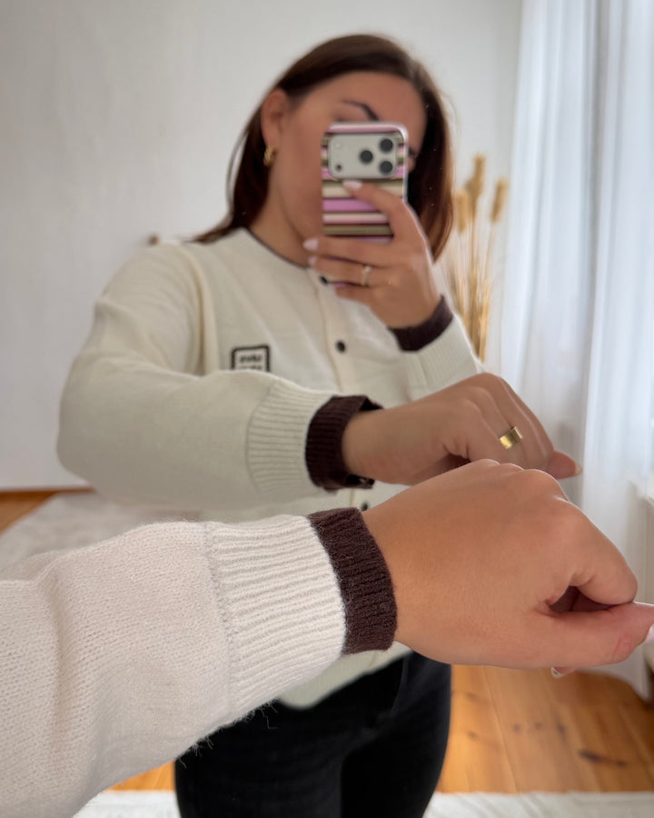 LOVE - Cardigan mit Patch