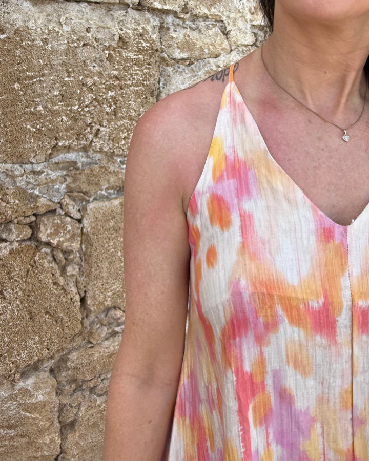 Sunset Maxi Dress – Watercolor Print