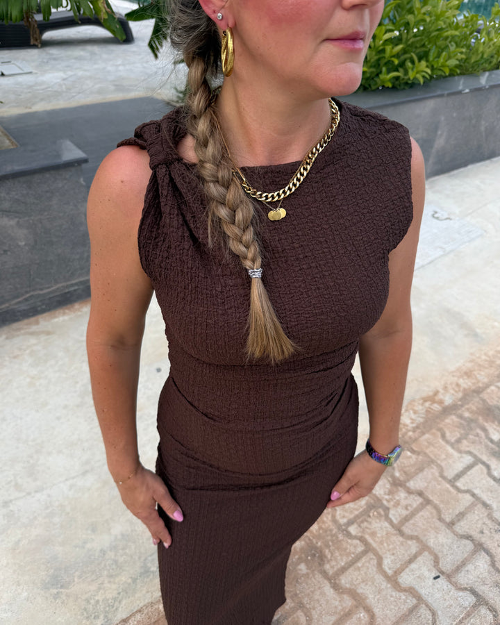 Seersucker Maxi Dress