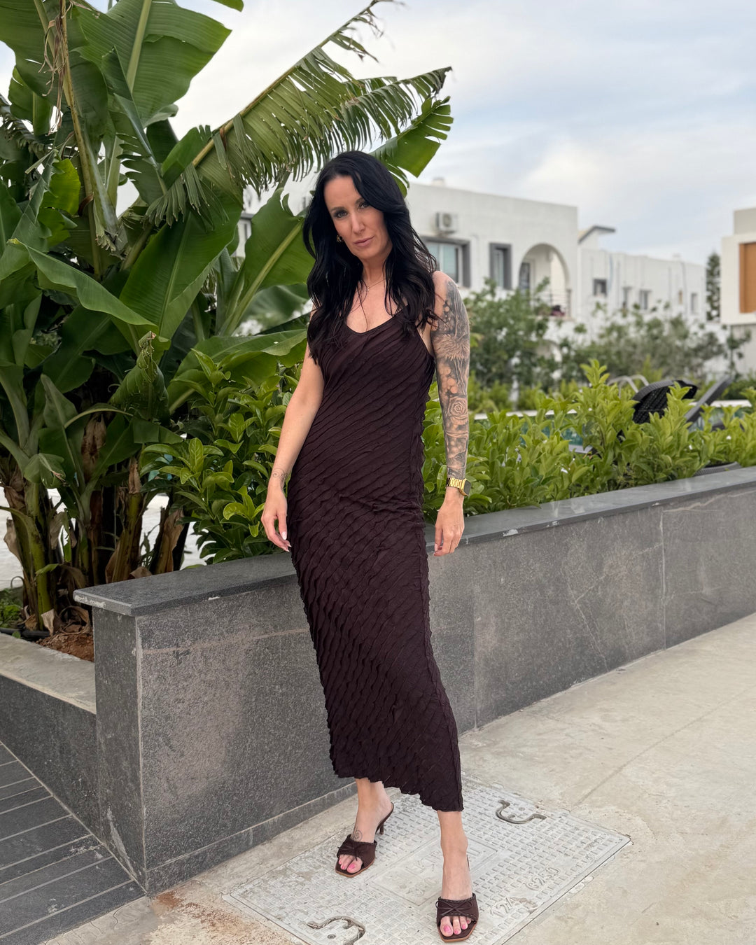 Ruffle Bodycon Dress
