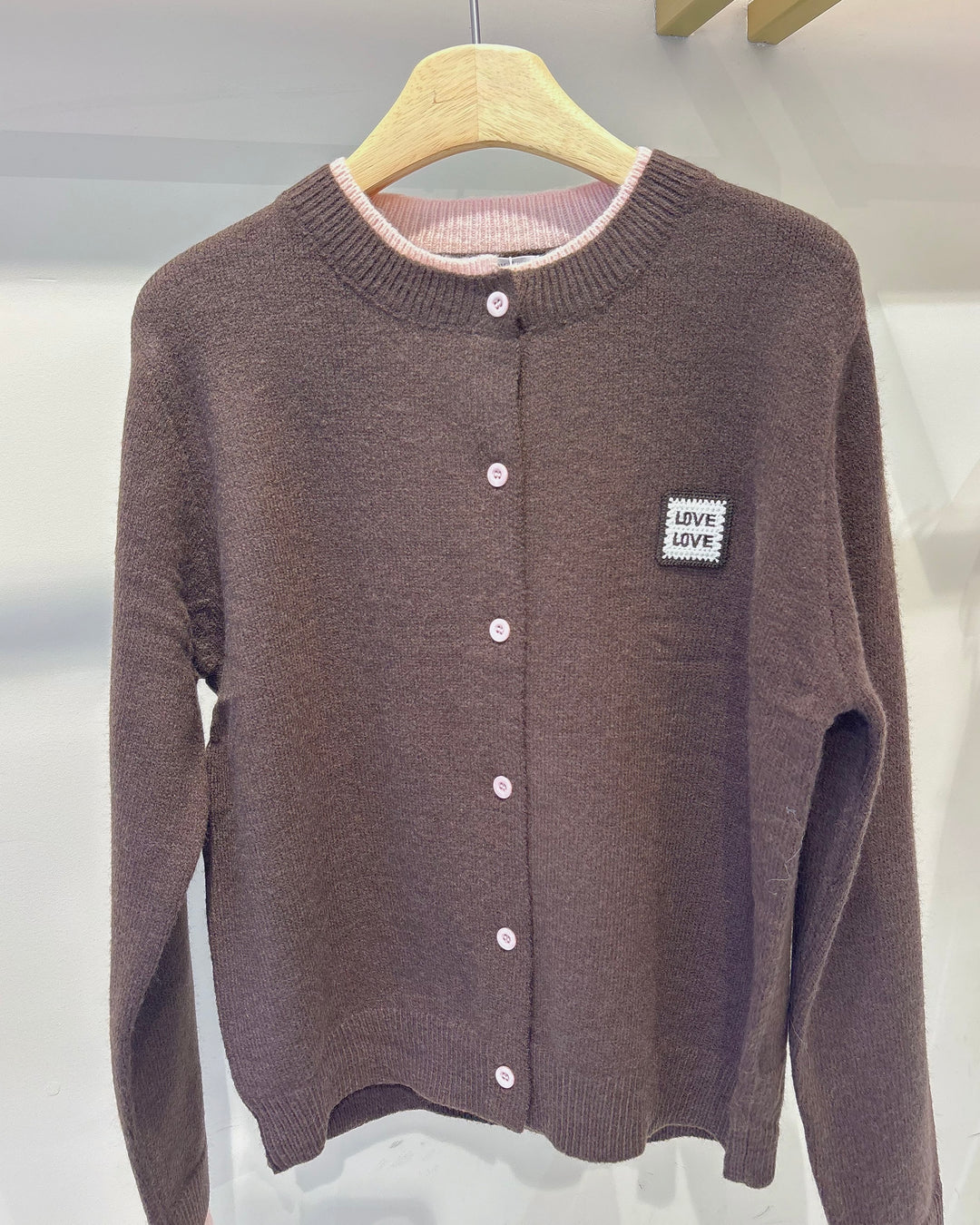 LOVE - Cardigan mit Patch