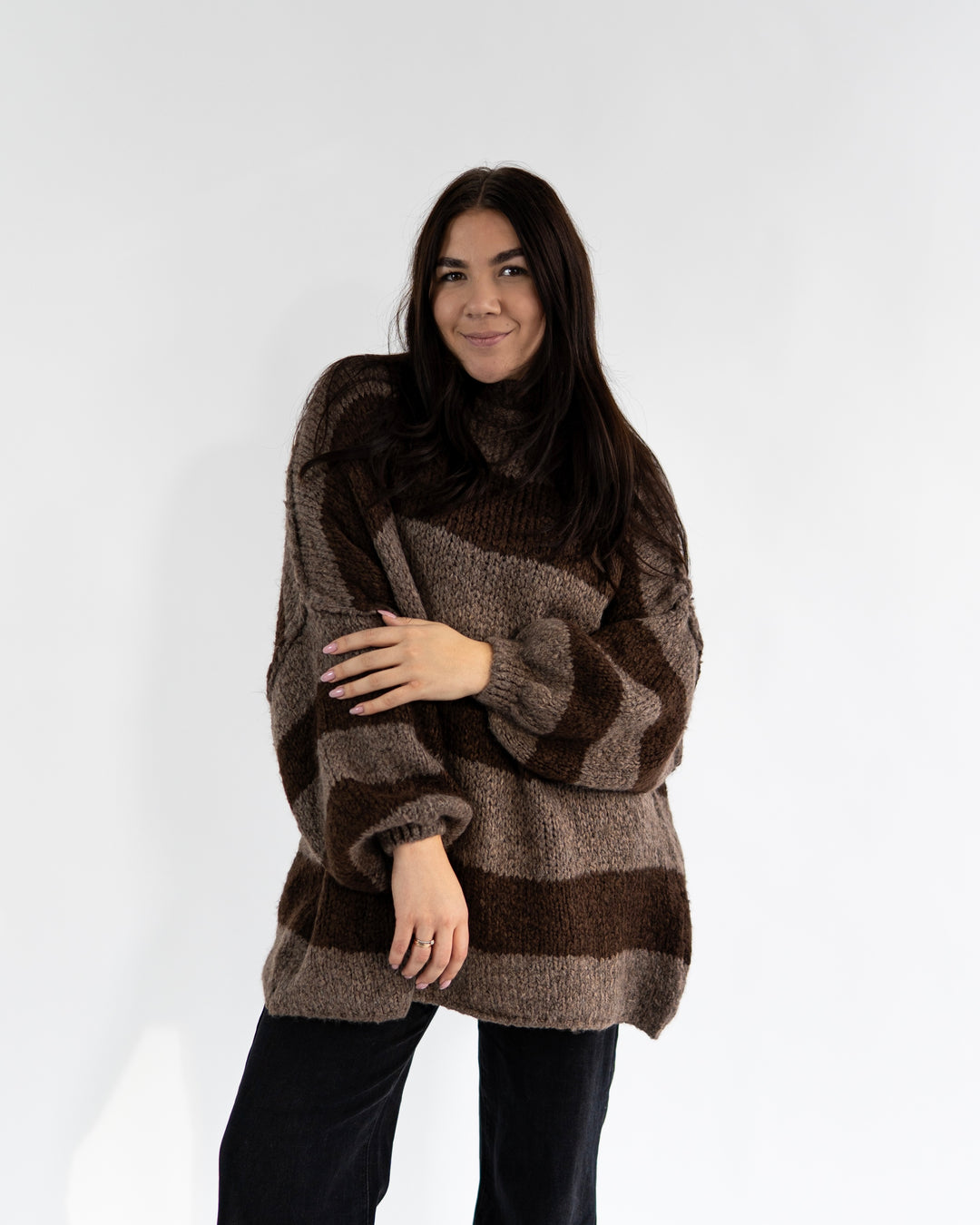 BLOCK STRIPE - Oversized Pullover