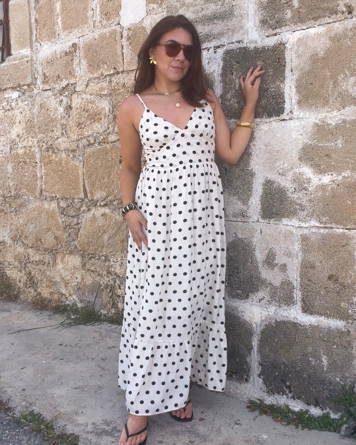 Polka-Dot Trägerkleid