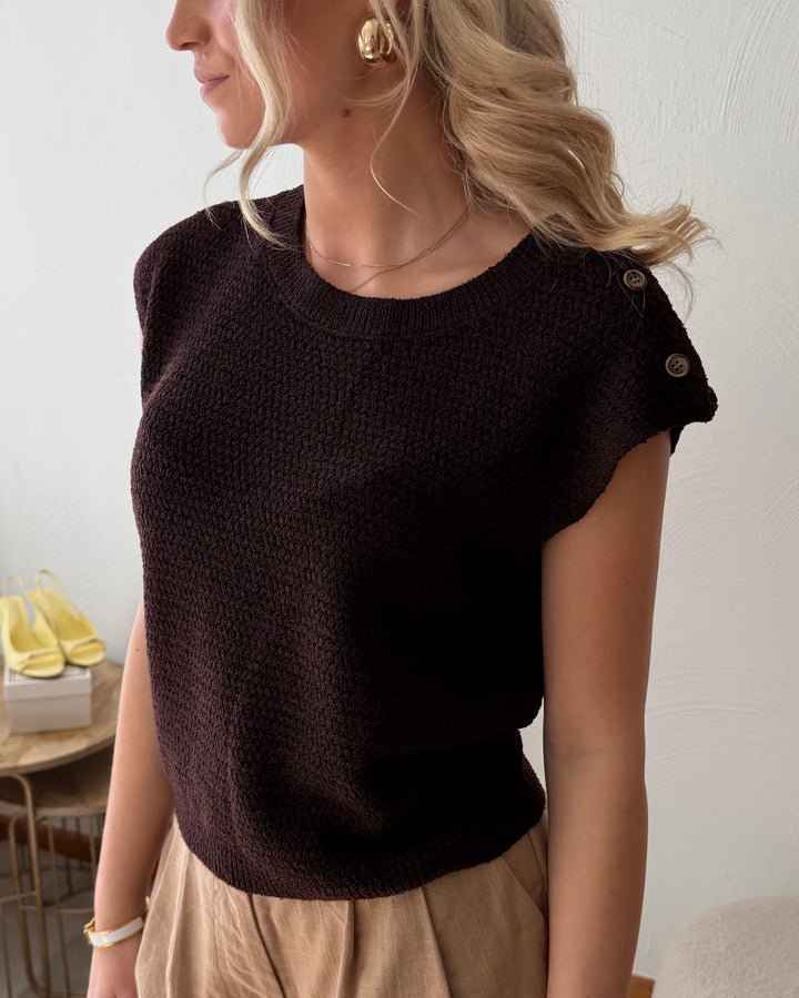 Espresso Knit Top