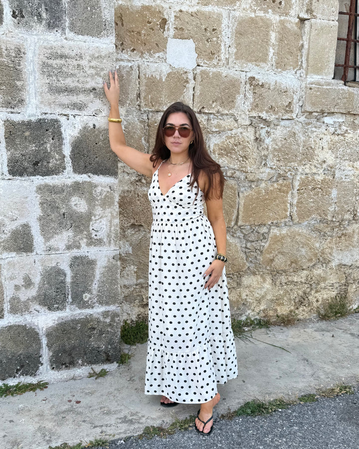 Polka-Dot Trägerkleid