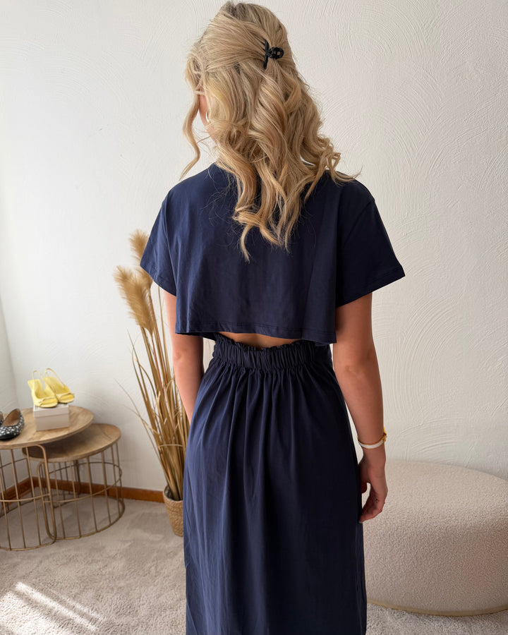 Cut-Out Midi-Kleid