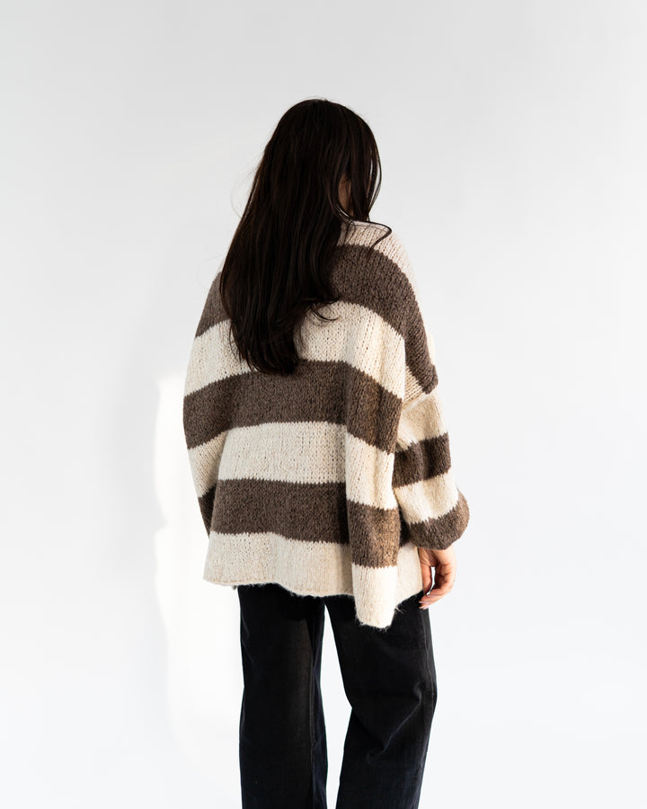 BLOCK STRIPE - Oversized Pullover