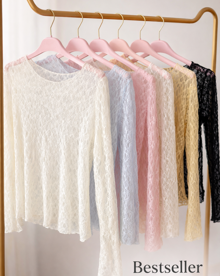 LACE DREAM - Spitzen-Longsleeve