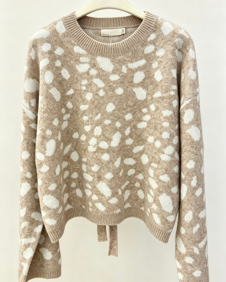 Strickpullover mit Bambi-Print