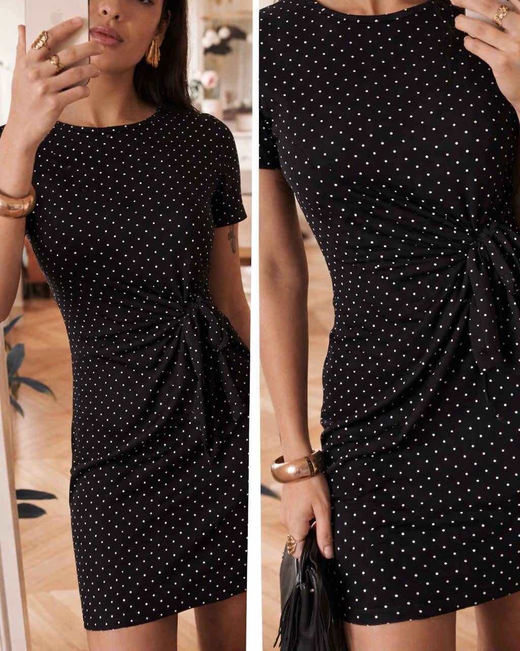 Minikleid mit Polka Dots