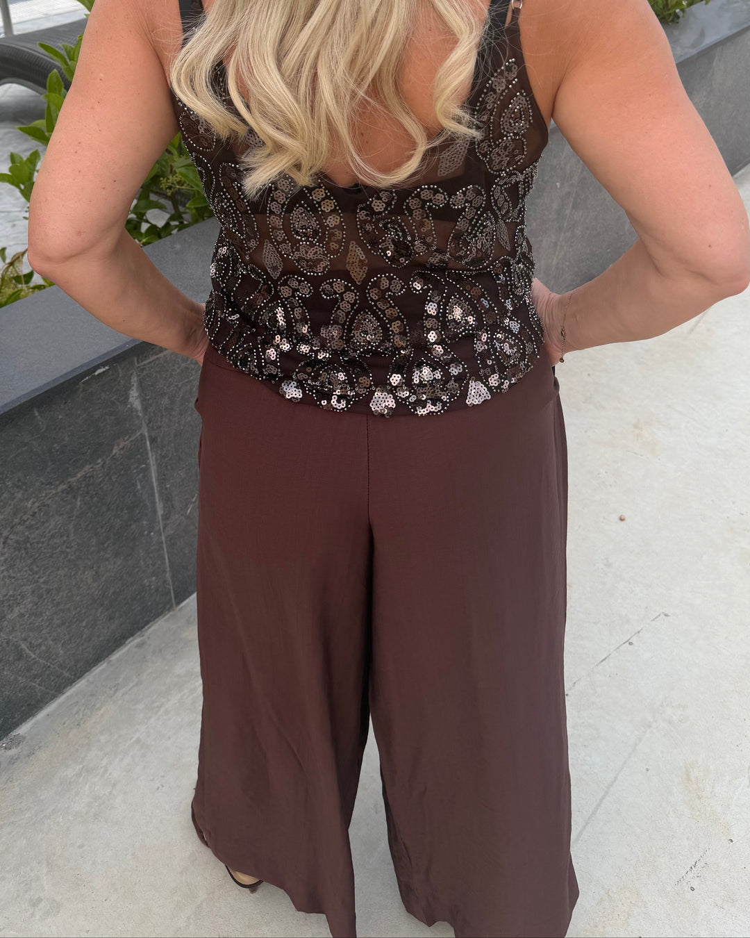 Wide Leg  Trousers – Chocolate